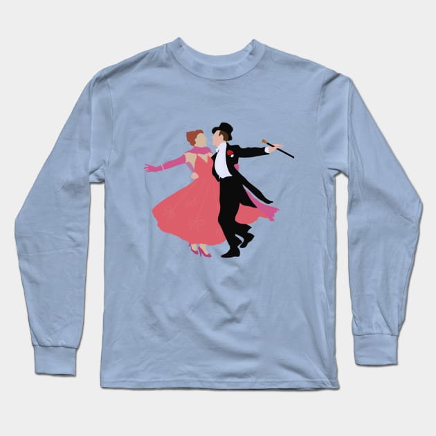 Ginger Rogers and Fred Astaire Long Sleeve T-Shirt by gleaner